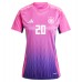 Camiseta Alemania Benjamin Henrichs #20 Segunda Equipación Replica Eurocopa 2024 para mujer mangas cortas